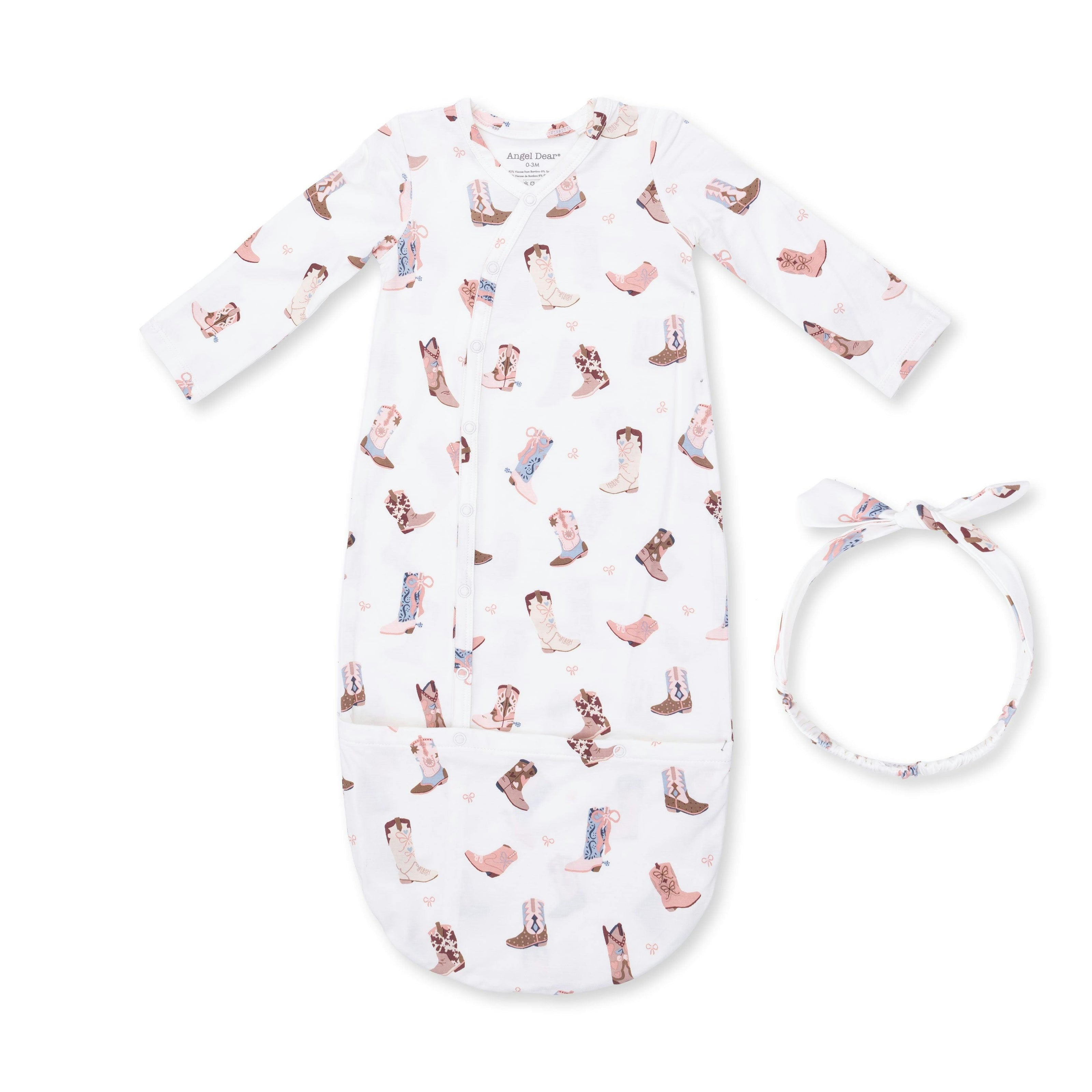 Buckarette Boots - Bundle Gown and Knot Headband