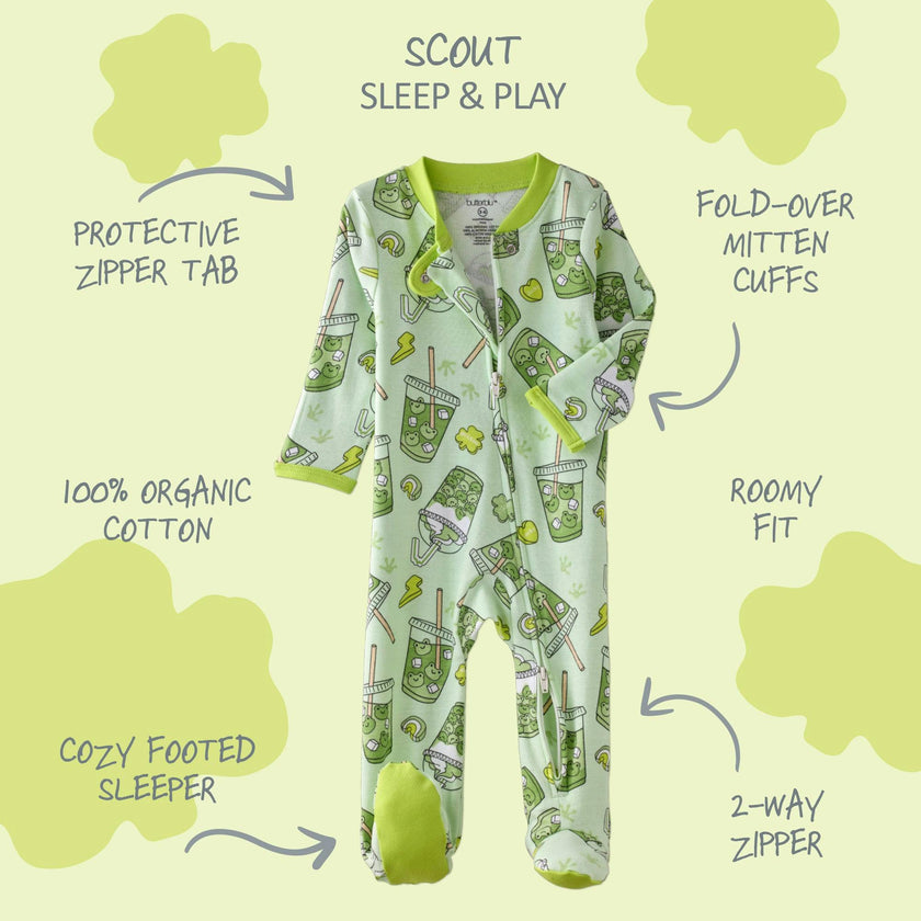 SCOUT Sleep & Play Baby Boys Pajamas