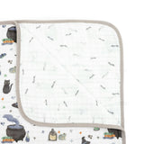 Original Cotton Muslin Quilt - Cats and Cauldrons