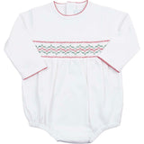 Christmas Smocked Bubble Romper