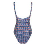 Women's Navy Primrose Low Back One Piece
