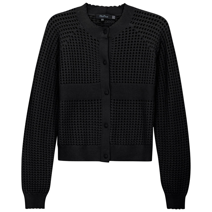 Cropped Crochet Cardigan