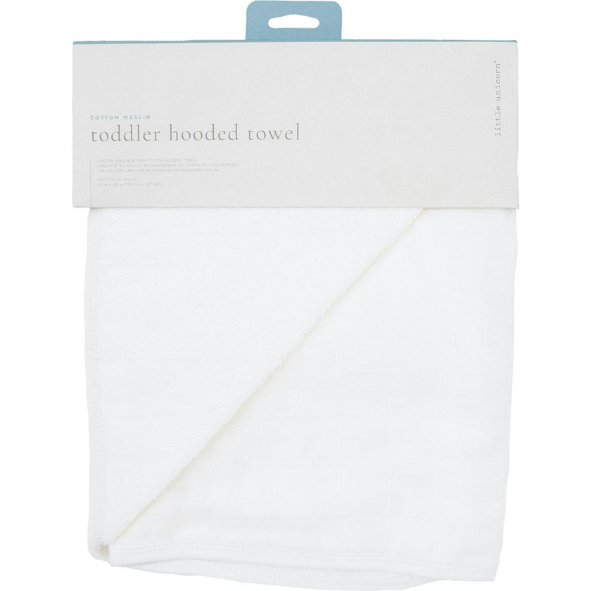 Toddler Hooded Towel - White