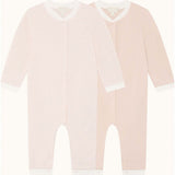 Dalton Stripe Romper 2 Piece Set - Pink