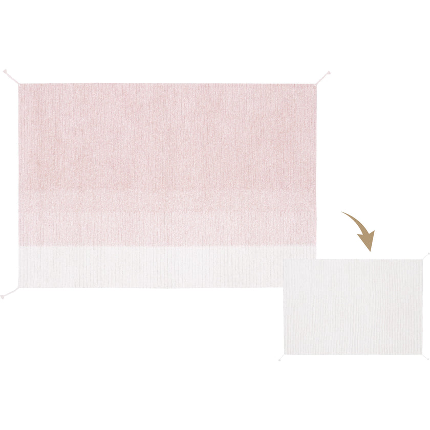Reversible Gelato Rug, Pink