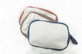 Knitted Blanket with Pouch Mink/Dark Almond
