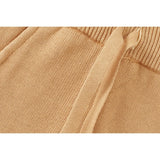 Organic Cotton Knit Joggers, Tan