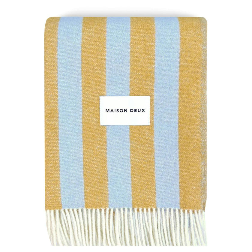 Blanket CANDY WRAP Ice Blue / Honey 4.25 x 6.5ft