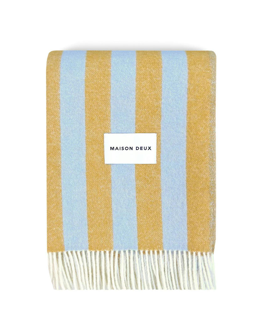 Blanket CANDY WRAP Ice Blue / Honey 4.25 x 6.5ft