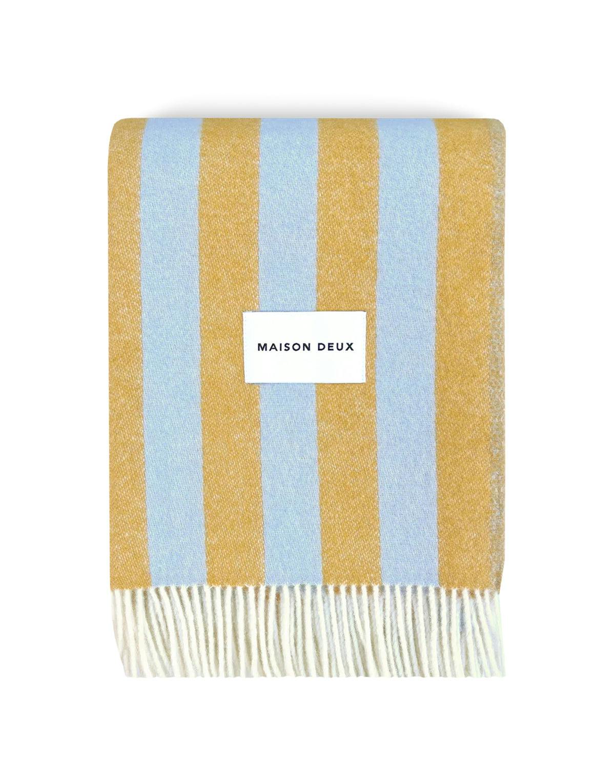 Blanket CANDY WRAP Ice Blue / Honey 4.25 x 6.5ft