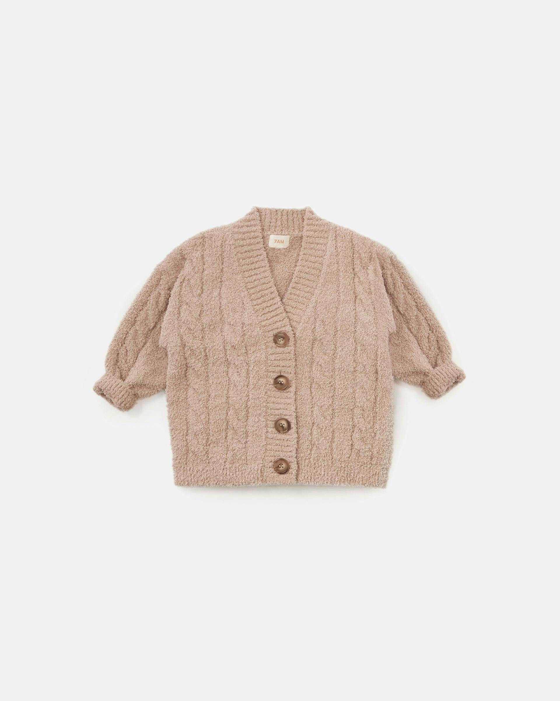Cable Cardigan - Fuzzy