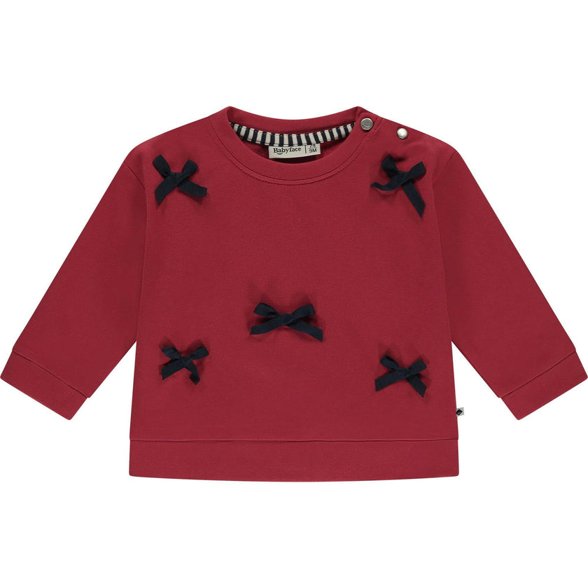 Bow Embellished Crewneck