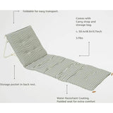 Sunnylife: Reclining Beach Chair - The Vacay Olive