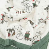 Cotton Muslin Baby Quilt - Snow Day