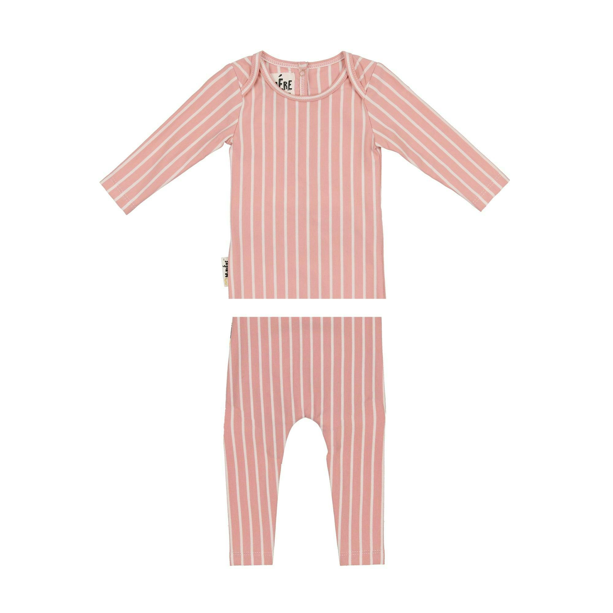Vertical Pinstripe Loungewear Set