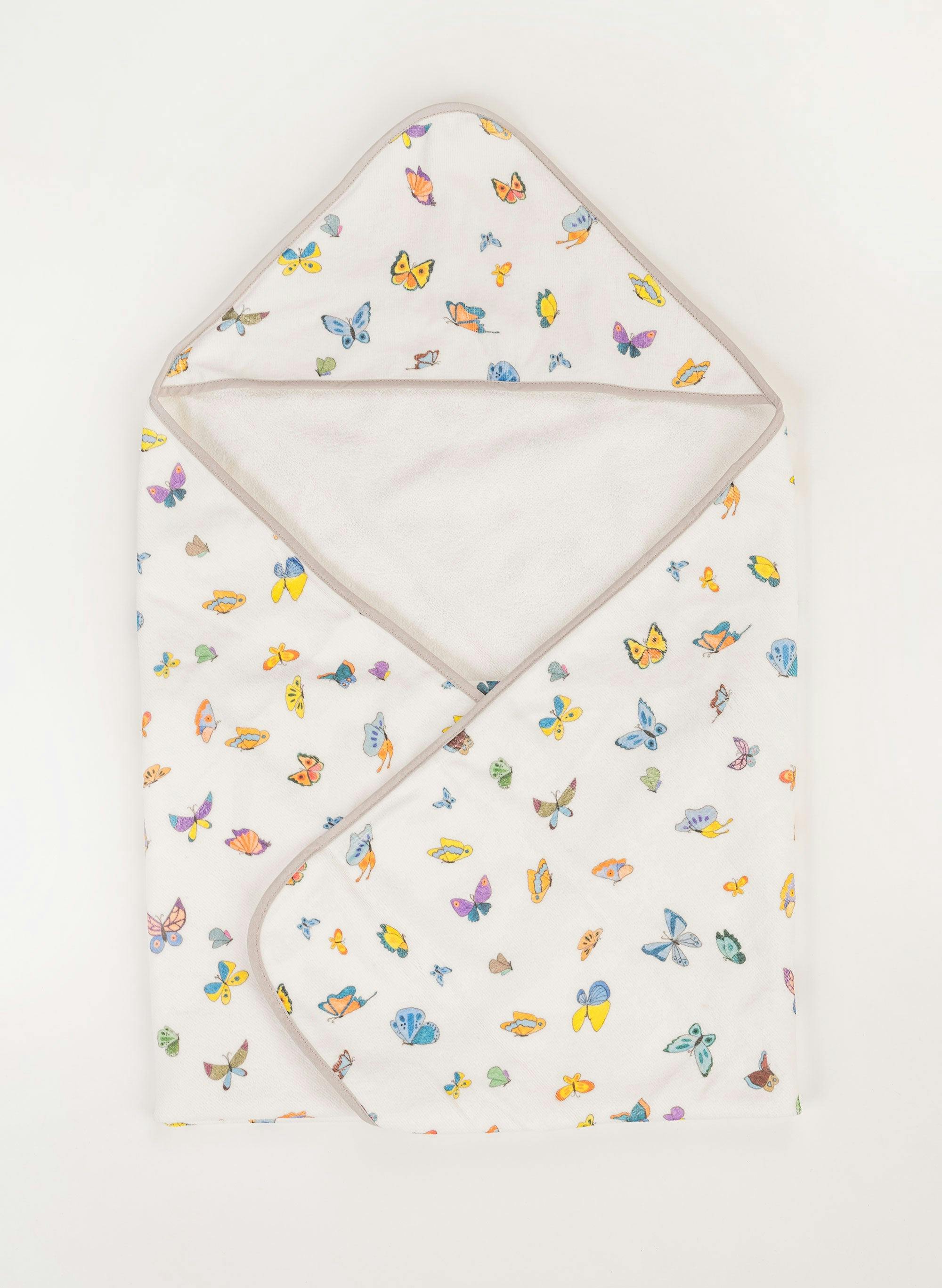 Hooded Bath Towel - Madame Butterfly