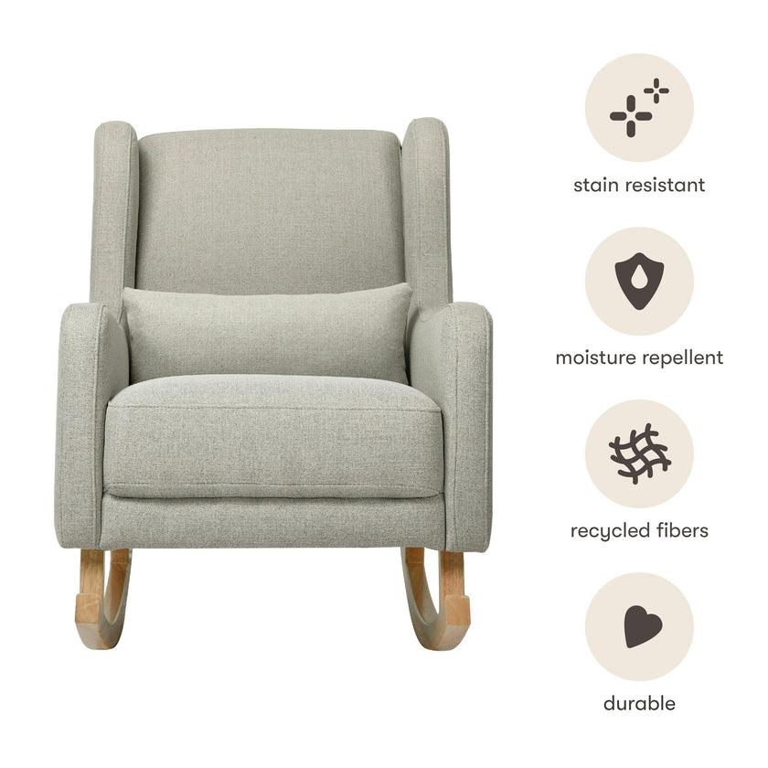 Babyletto Kai Rocker in Eco-Performance Fabric | Water Repellent & Stain Resistant