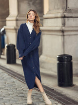 PUFF SLEEVE SWEATER DRESS