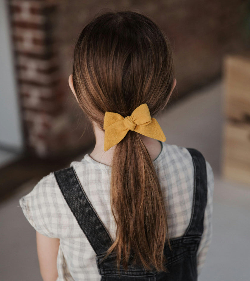 Baby Tied Bows, Pink/Yellow Bundle Set