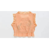 BIRDS EMBROIDERED TOP PEACH