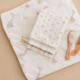 Charlie Farmhouse Goose Hooded Baby Bath Towel & Washcloth Set