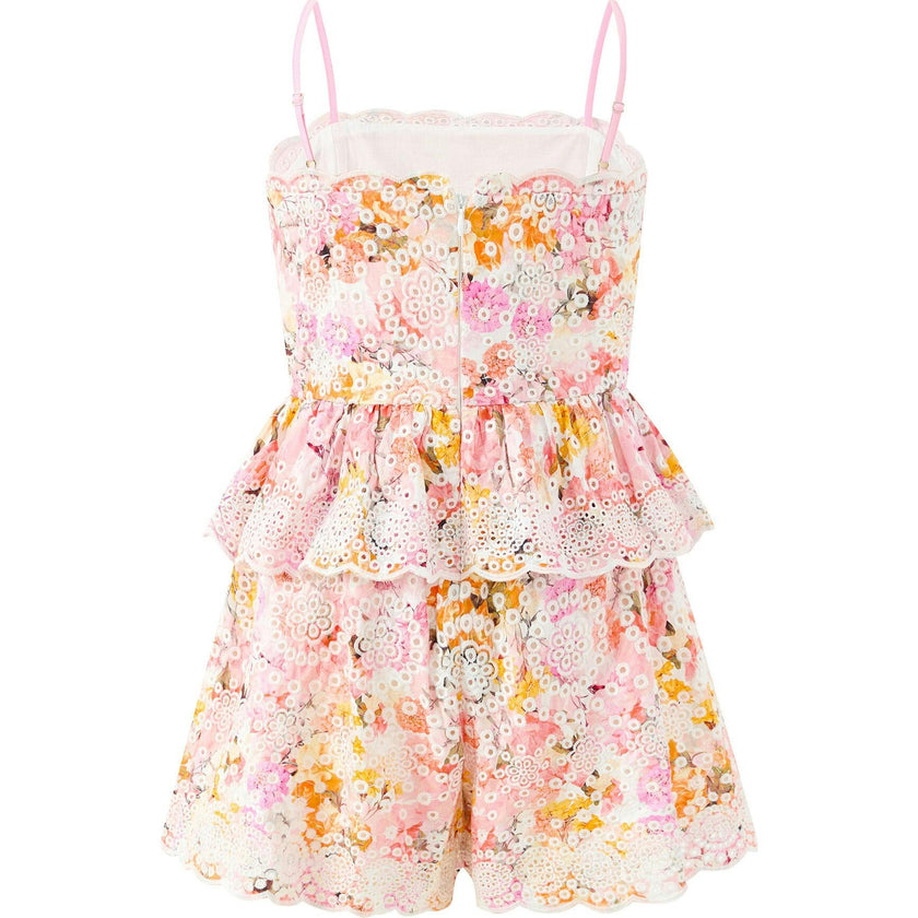 Alessia Cotton Embroidered Romper