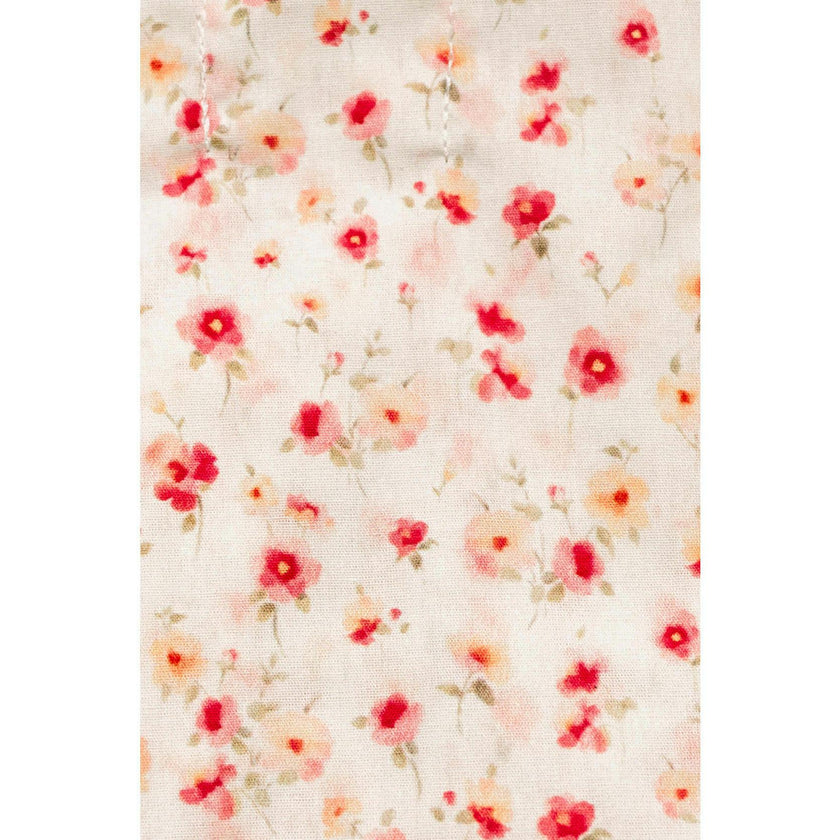 Sunset Petal Timeless Floral Ruffle Zipper Pouch