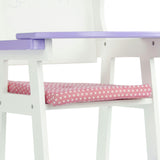 Olivia's Little World Wooden Baby Doll High Chair
