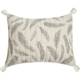 Jacquard Pillow Grey Feather