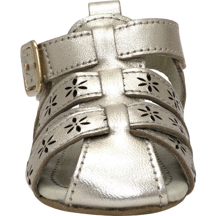 Fleur Gold Leather Sandal