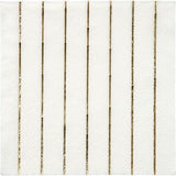Gold Striped Small Napkins