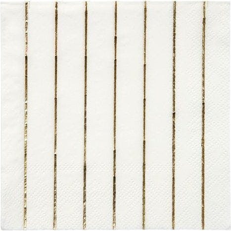 Gold Striped Small Napkins