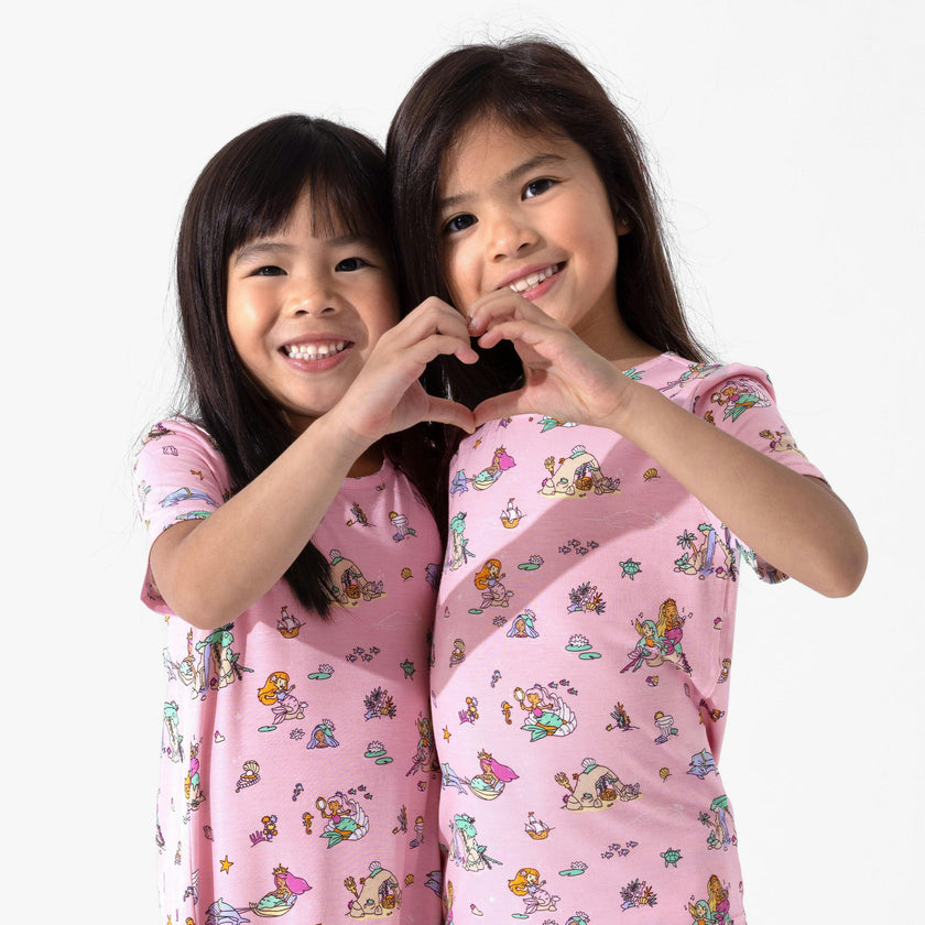 Mermaid Lagoon Kids Pajama Short Set