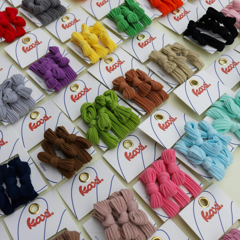 BOW SLICK BACK PONYTAILS (PACK OF 3)