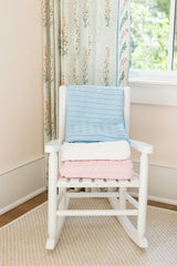 Cable Knit Blanket - Light Pink