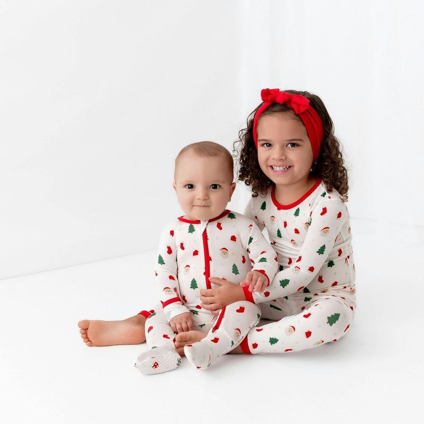 Santa Zippered Footie