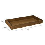 Universal Removable Changing Tray in Natural Walnut