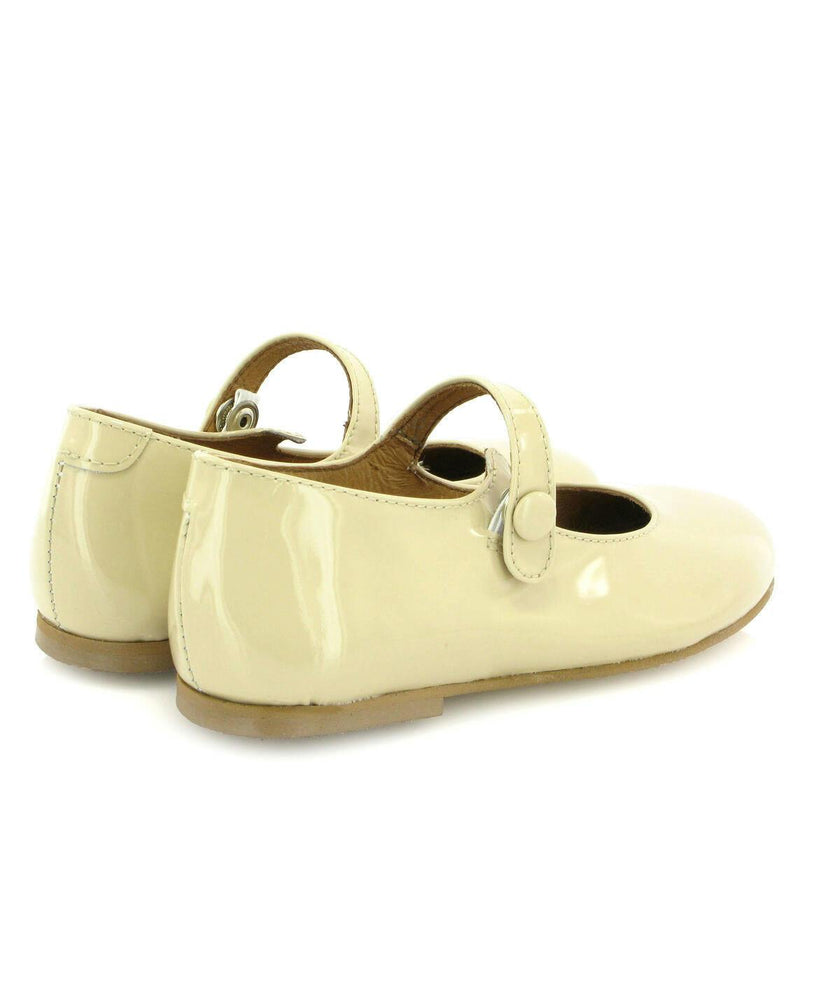 Patent Leather Mary Jane Ballerina, Beige