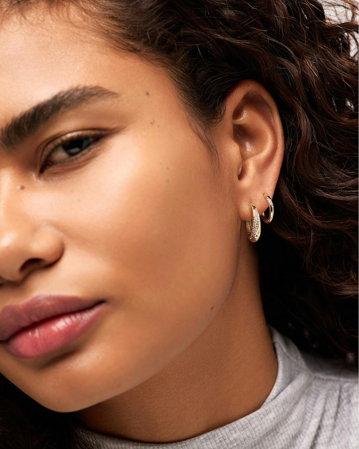 Hoop Earrings - Kira Slim Hoops