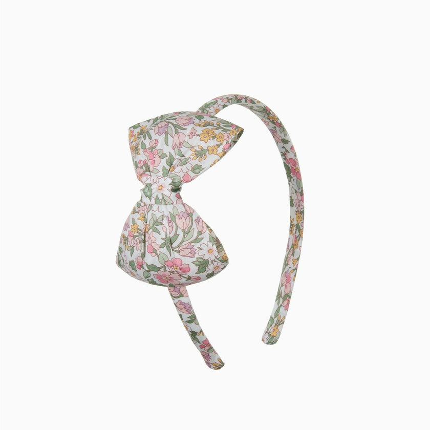 Big Bow Alice Band in Pink Nazanin