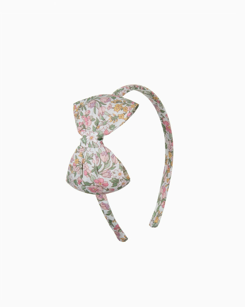 Big Bow Alice Band in Pink Nazanin
