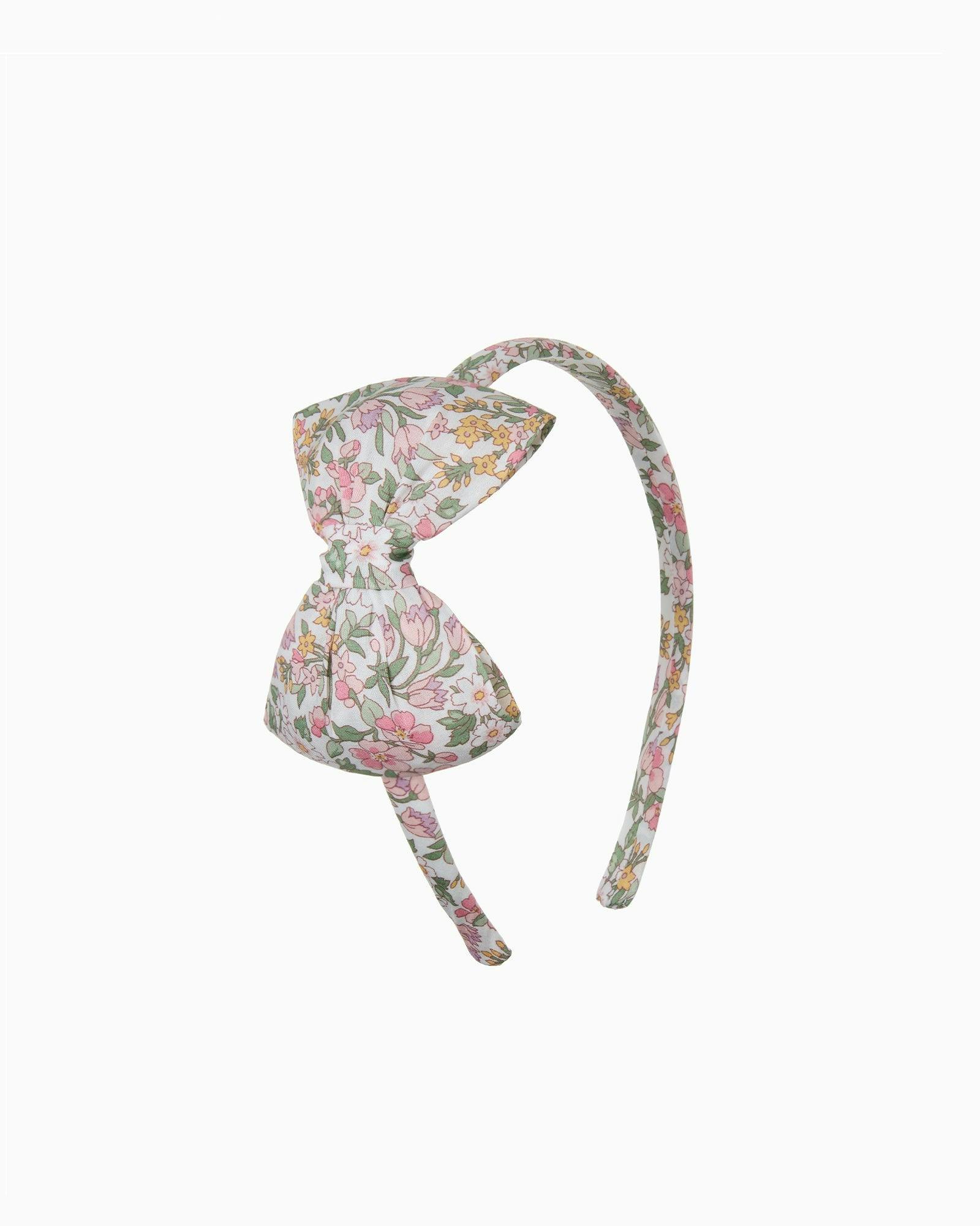 Big Bow Alice Band in Pink Nazanin
