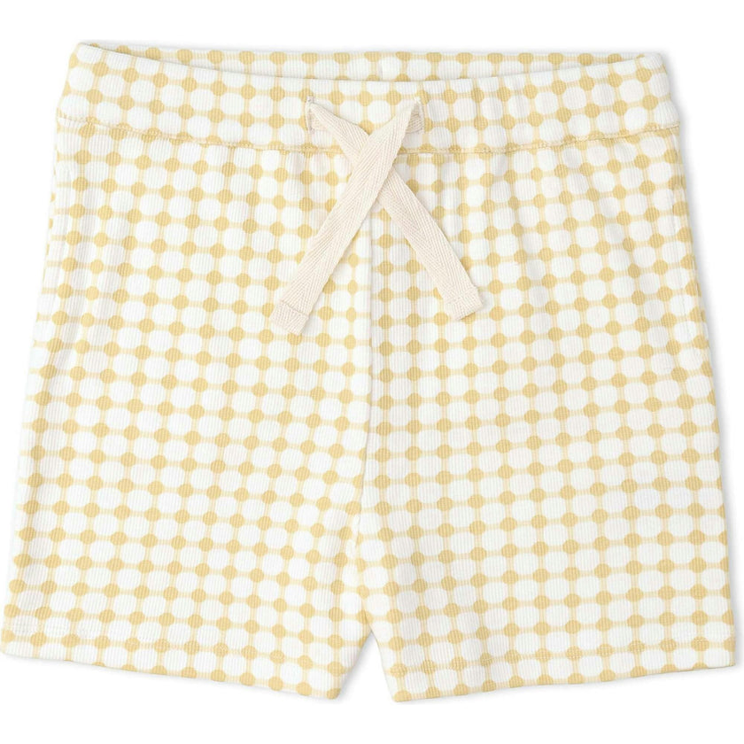 Organic Collar Tee & Shorts Set - Dotty Gingham