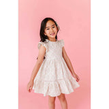 Spring Mosaic Ruffle Dress