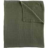 Cotton Muslin Quilted Throw - Fern