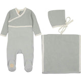 Classic Wrap Layette Set Blue Dawn