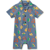 Camp Collar Baby Romper, Multi