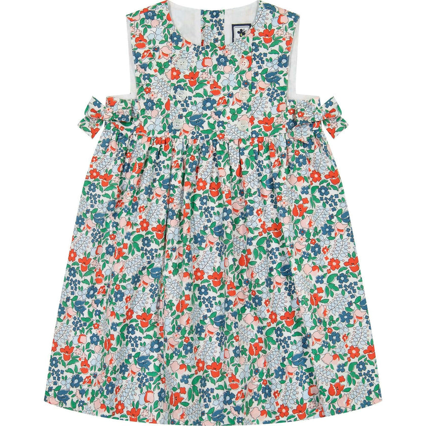 Lara Bib Front Party Dress, Florals