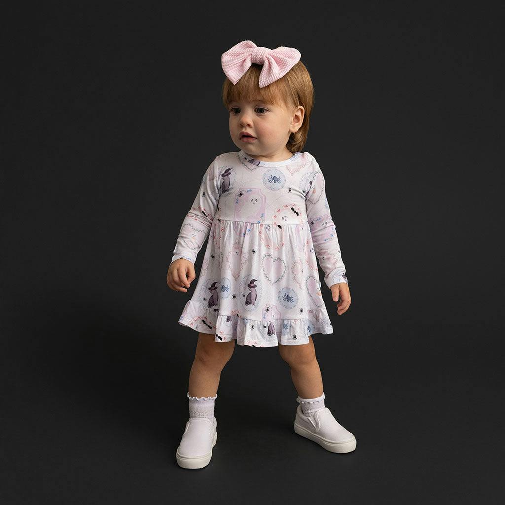 Posh Spooks Ruffled Bodysuit Dress
