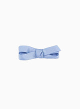 Small Bow Hair Clip in French Blue